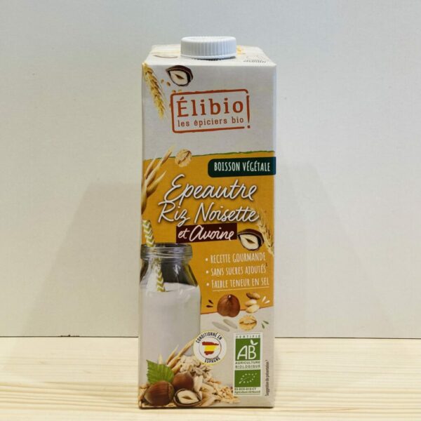 Boisson végétale épeautre riz noisettes avoine - BIO - 1L