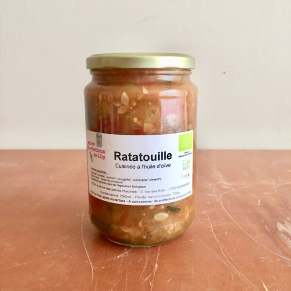 Ratatouille à l'huile d'olive - 700g Bio