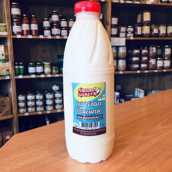 Lait Entier Pasteurisé - Bio - 1L