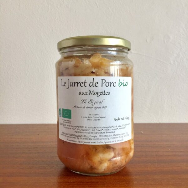 Le Jarret de Porc aux Mogettes - 650g - BIO
