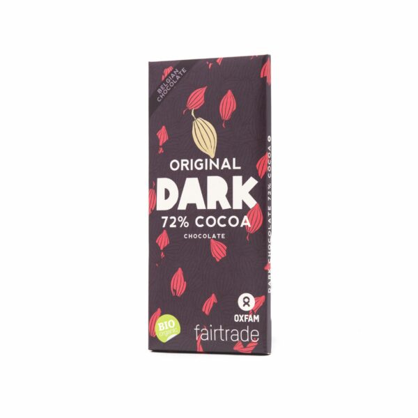 CHOCOLAT NOIR TABLETTE 72% BIO ET ÉQUITABLE - 100G